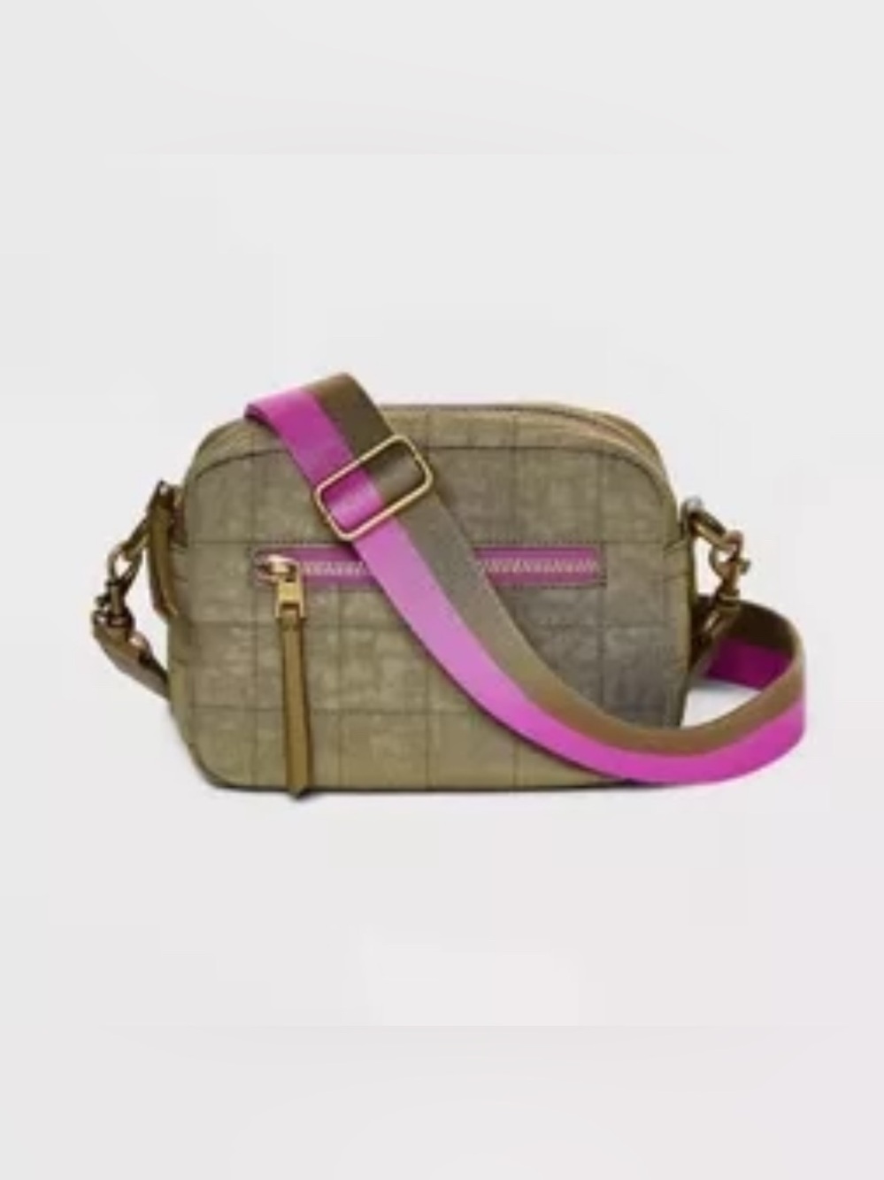 Universal Thread Olive Green Quilted Crossbody Bag